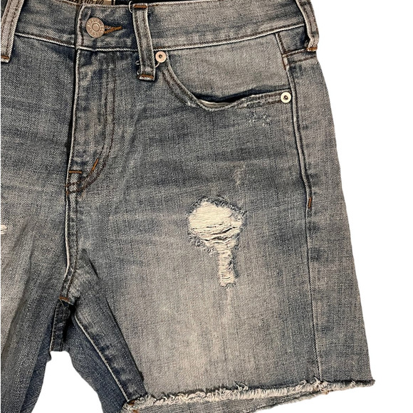 Madewell Rip and Repair Boyfriend Denim Jean Shorts Size 27 - Picture 3 of 6